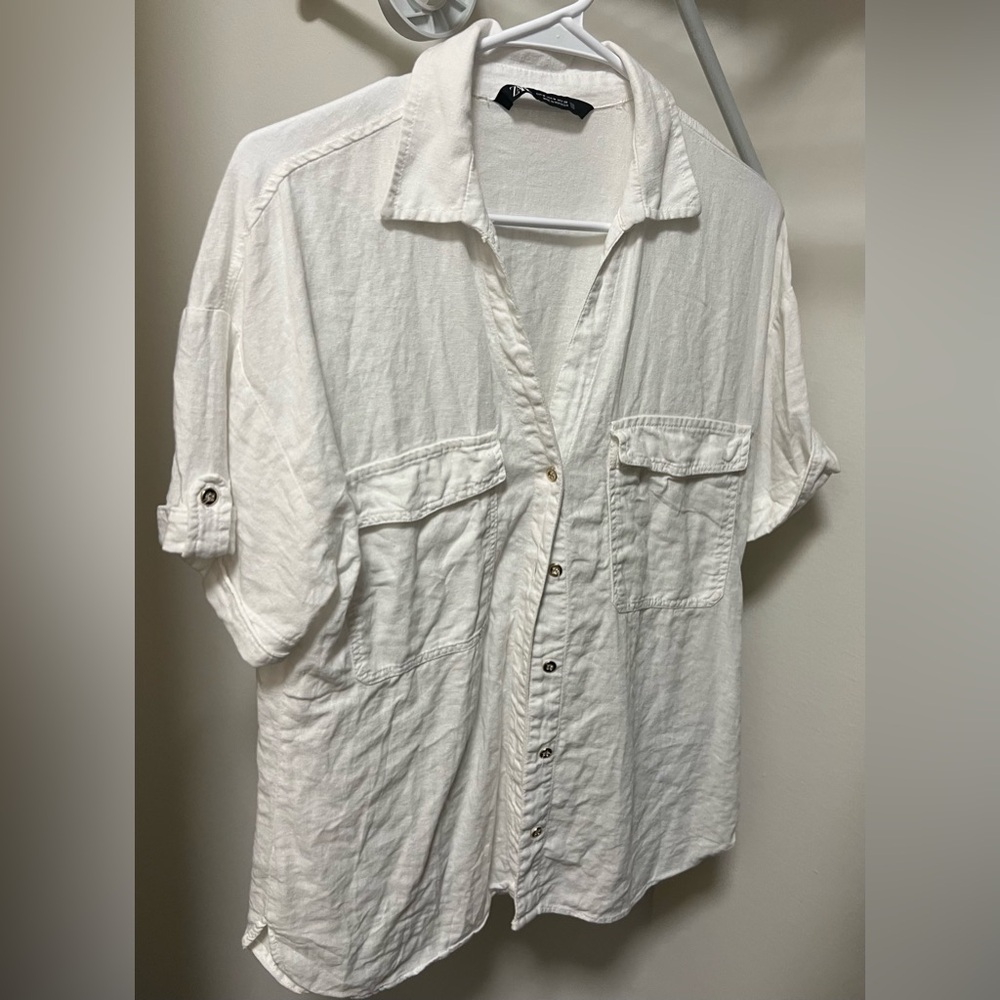 White Button-Up Shirt